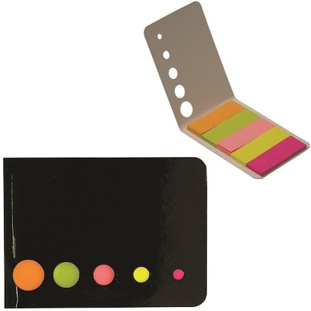 Debco Debco DA7017 125 Mini Sticky Flag Booklet - Black  - 50 Pack DA7017